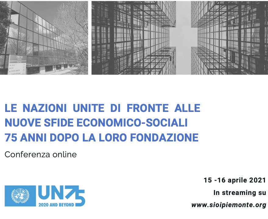 Le Nazioni Unite di fronte alle nuove sfide economico-sociali 75 anni dopo la loro fondazione